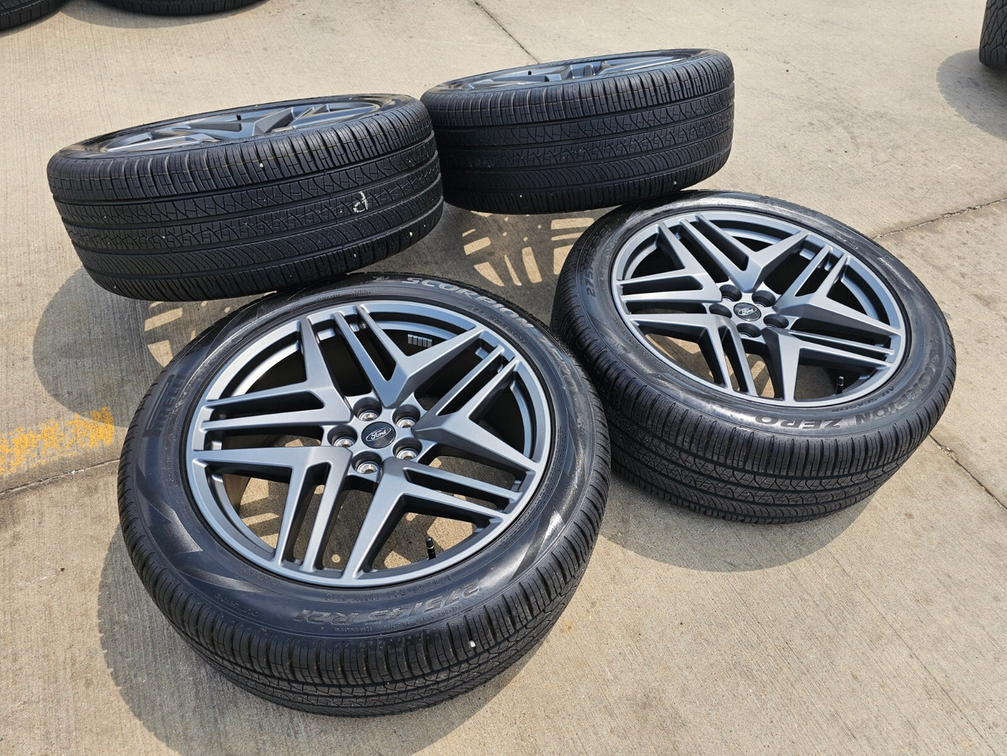 21" Ford Explorer ST OEM rims wheels Lincoln Aviator 2025 2026 2027 PIRELLI NEW