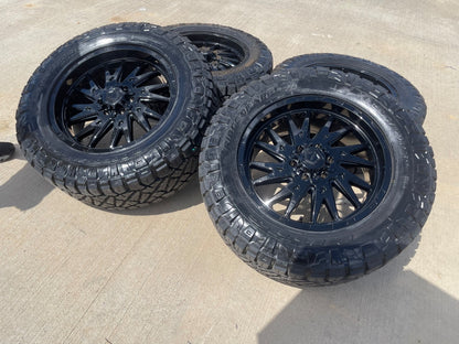 20" 20x9 TIS 547 Silverado Ford F-150 RAM wheels rims 6x139 6x135 +18 NITRO 34"