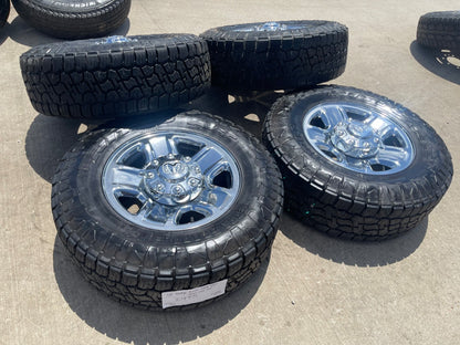 18" Dodge Ram 2500 3500 STEEL chrome OEM 2473 wheels rims SET NITRO G3 A/T