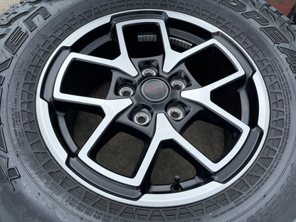 17" Jeep Wrangler Rubicon OEM 95730 9327 wheels rims Gladiator FALKEN A/T 33"