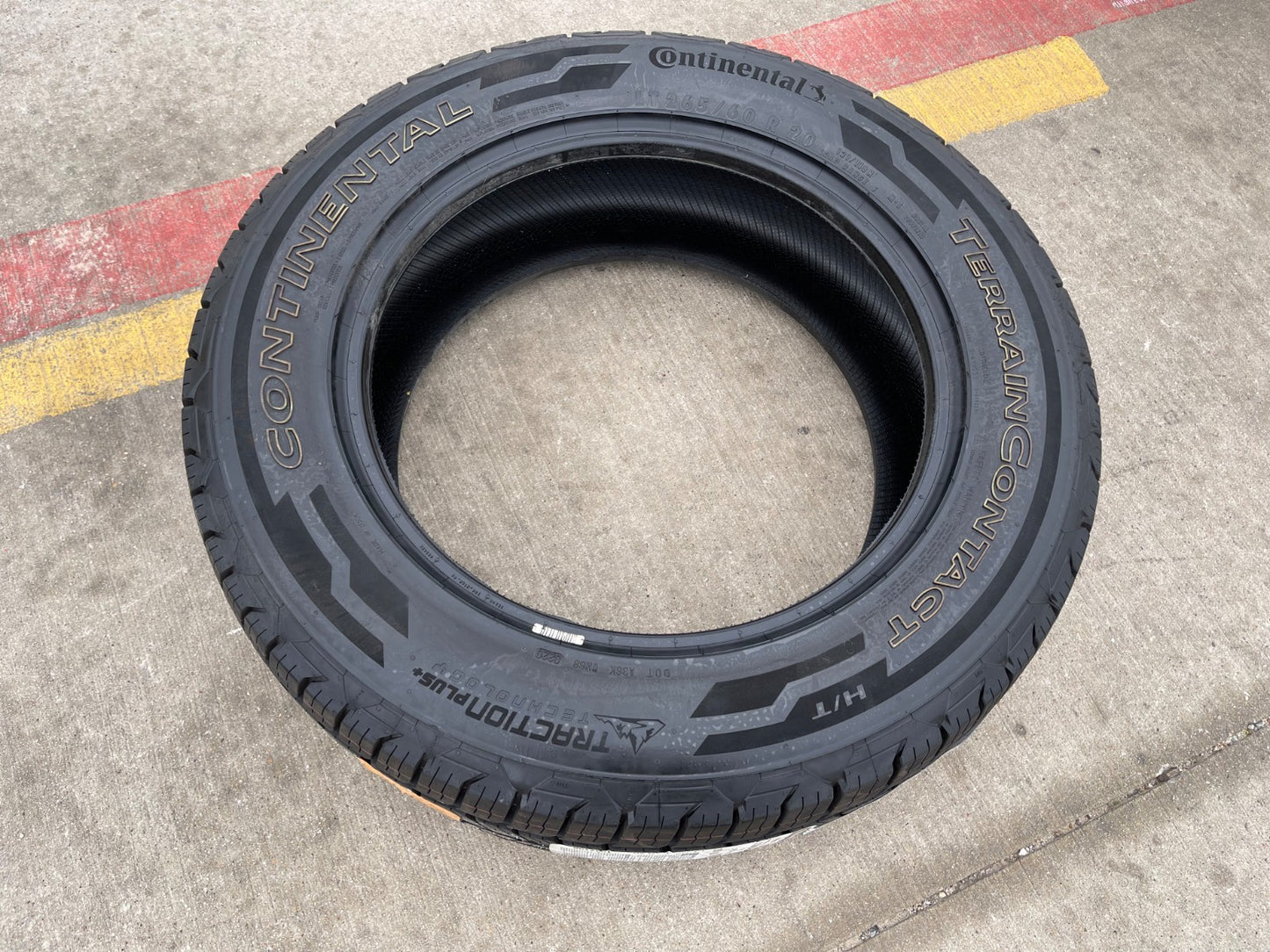 (1) 265/60/20 Continental Terrain Contact H/T OWL tire 118R LT 10 PLY LRE NEW