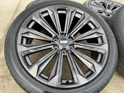 24" Cadillac Escalade V OEM wheels rims tires 2022 2023 2024 2025 2026