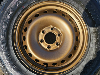 17" INEOS Grenadier OEM steel wheels rims BRONZE tires 2024 2025 2026 NEW