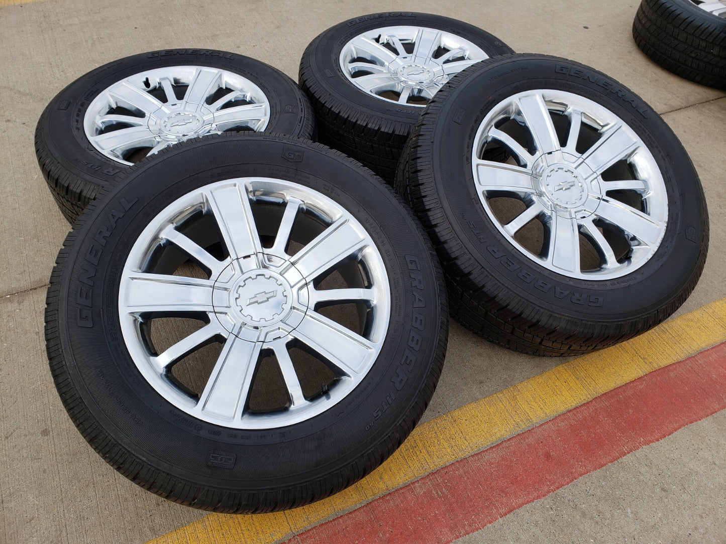 20" Chevy Silverado Tahoe OEM wheels rims 5653 CHROME tires