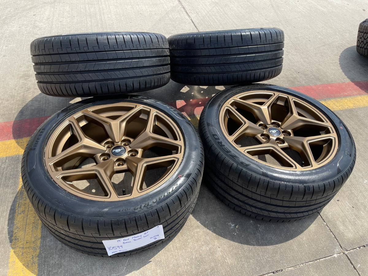 19" Ford Mustang GT Performance Track Pack OEM 10599 10602 wheels rims SET NEW