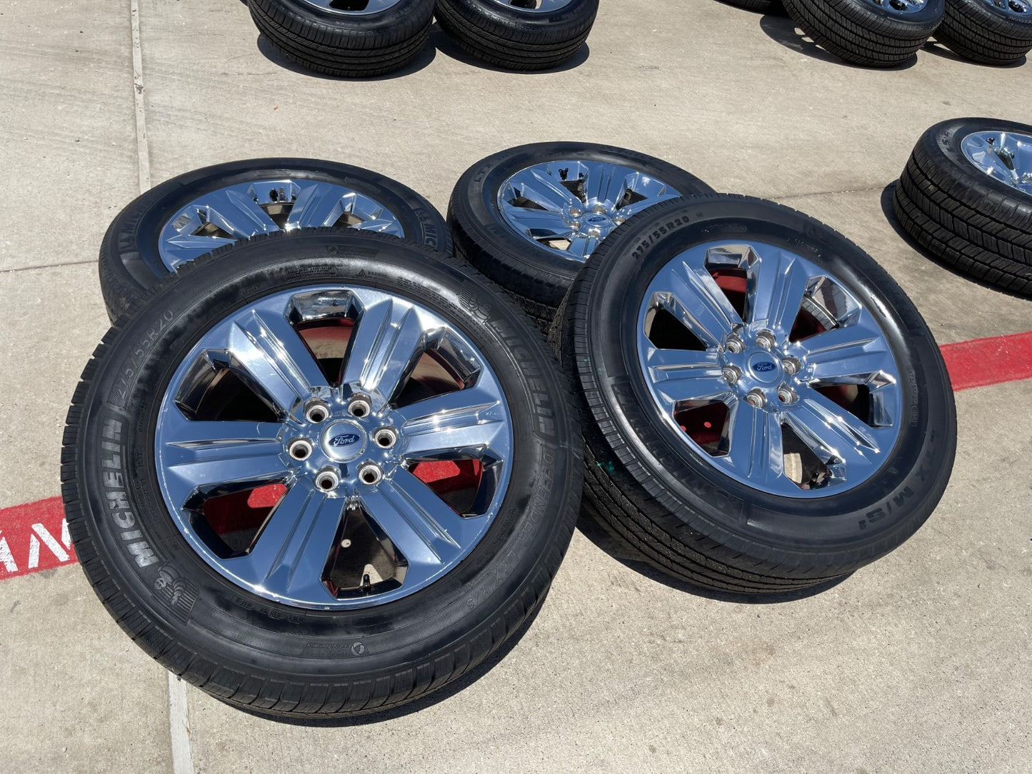 20" Ford F-150 Expedition OEM Lariat rims wheels 10171 SET tires CHROME