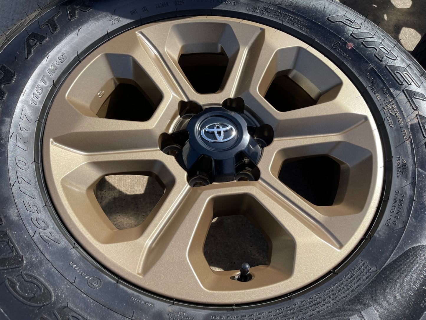 17" 4Runner Toyota Tacoma OEM wheels rims 75153 FJ BRONZE SET PIRELLI A/T NEW