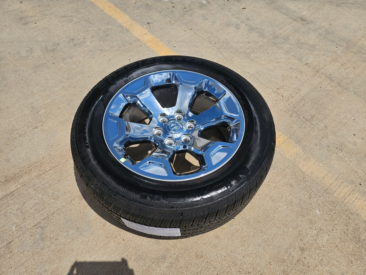 (1) 20" Dodge Ram 1500 OEM Laramie CHROME 2680 wheel Spare 2024 2025 2026