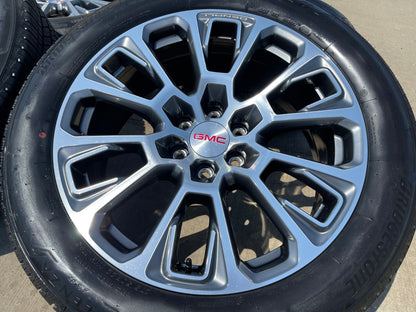 22" GMC Yukon Sierra DENALI OEM wheels rims Tahoe 2025 2026 2027 BRIDGESTONE NEW