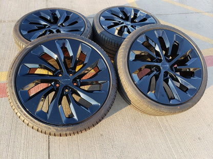 21" Lucid Air OEM Grand Touring black wheels rims tires 5x120 2023 2024 2025 NEW