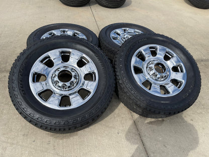 20" Ford F-250 F-350 OEM 10295 25085 10552 chrome wheels rims SET BRIDGESTONE