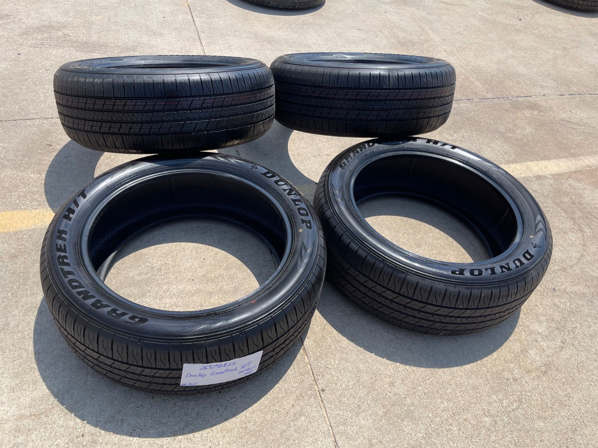 (4) 265/50/22 Dunlop Grandtrek H/T31 tires SET M+S 265/50R22 LX600 GX550 NEW