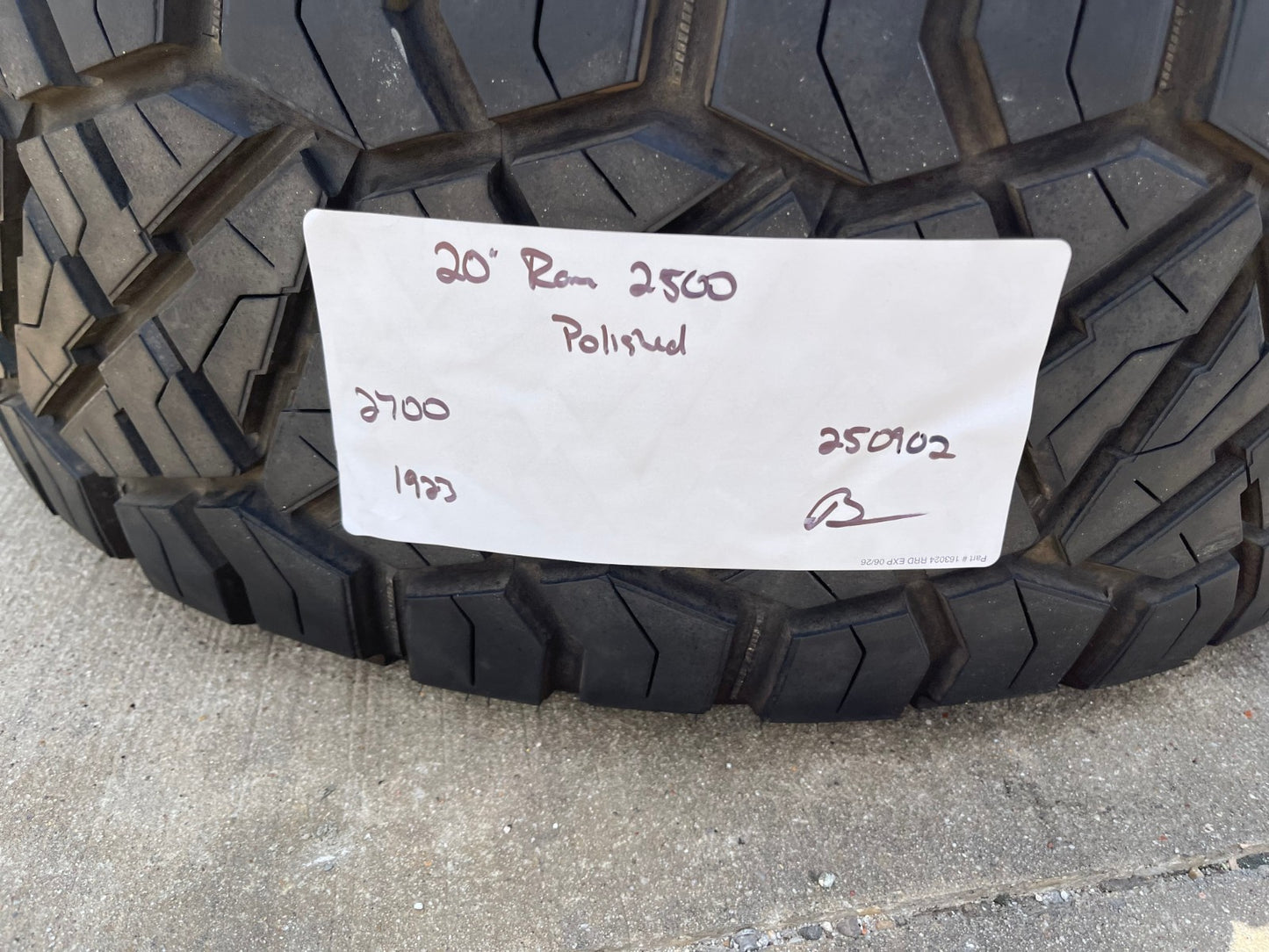 20" Dodge Ram 2500 3500 LARAMIE OEM 2700 wheels rims 2023 2024 2025 2026 NITTO