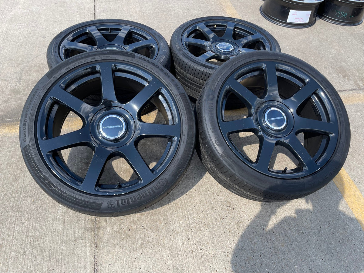 21" Vossen Rolls Royce Wraith Ghost Dawn wheels rims tires 5x120