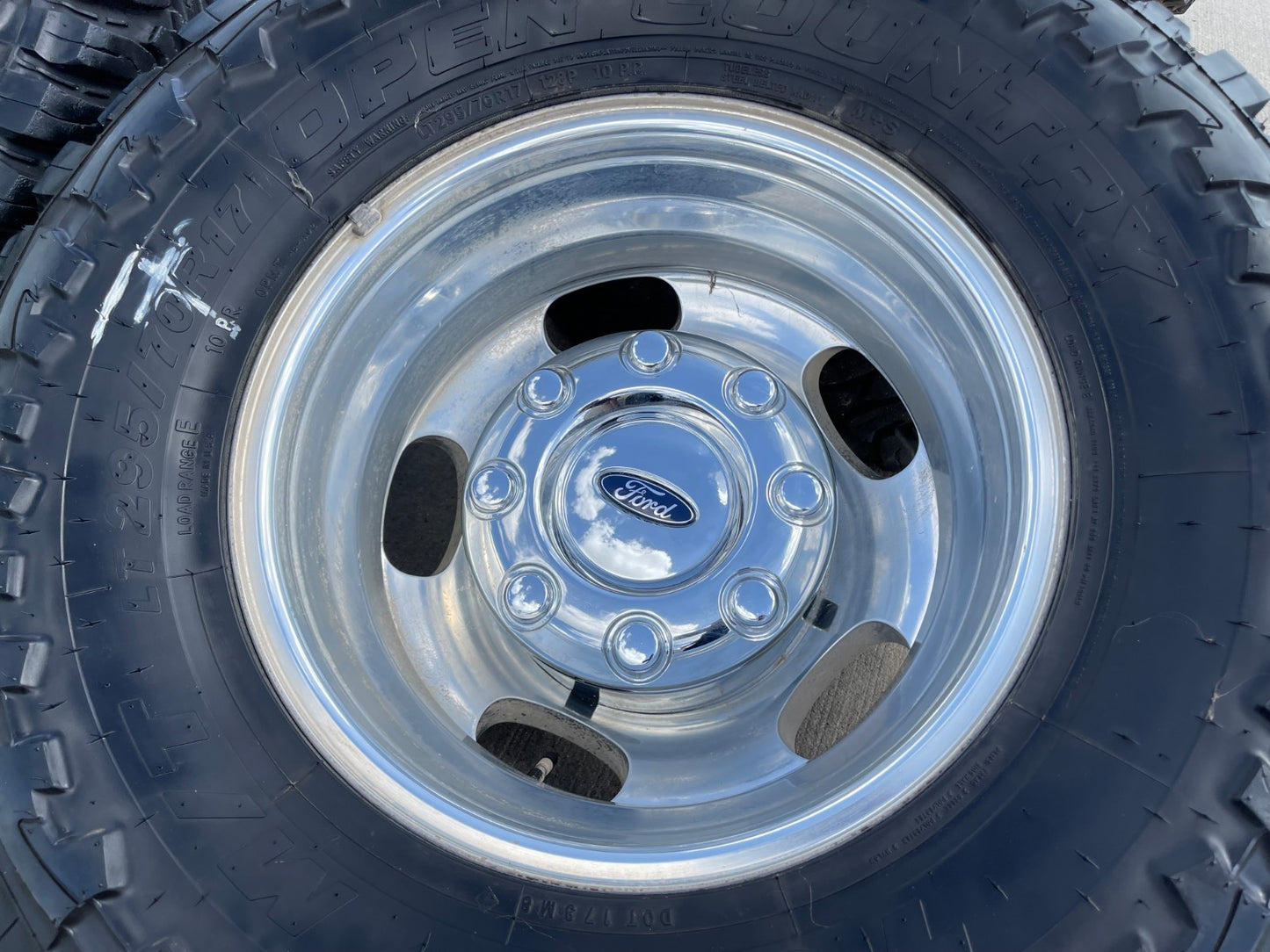 17" Ford F-350 Dually OEM 3618 3619 rims wheels SET tires TOYO M/T 33"