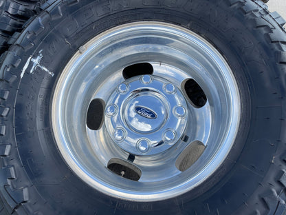 17" Ford F-350 Dually OEM 3618 3619 rims wheels SET tires TOYO M/T 33"
