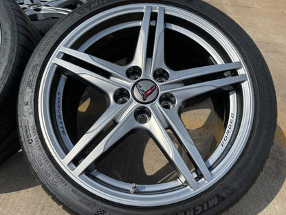 19" + 20" Chevy Corvette Z06 C8 OEM FORGED 94027 94028 wheels rims 2024 2026