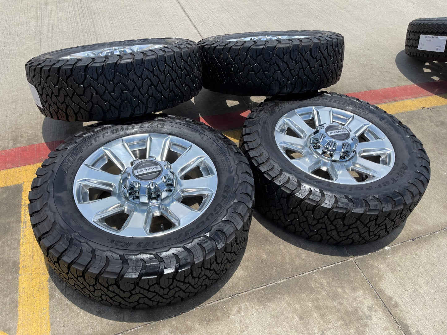 20" Ford F-250 F-350 Platinum OEM rims wheels 10103 tires BFG KO3 A/T