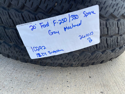 (1) 20" Ford F-250 F-350 OEM Lariat wheel rim 10292 tire BRIDGESTONE spare