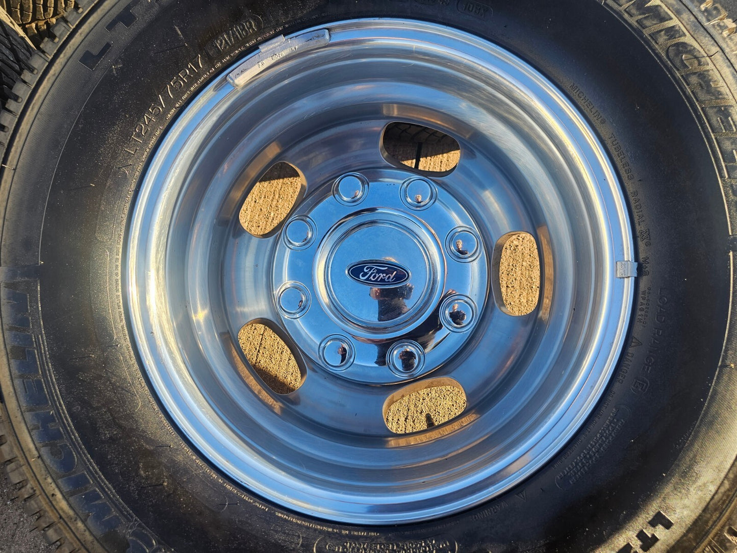 17" Ford F-350 Dually OEM 10477 10478 rims wheels MICHELIN 2023 2024 2025 2026