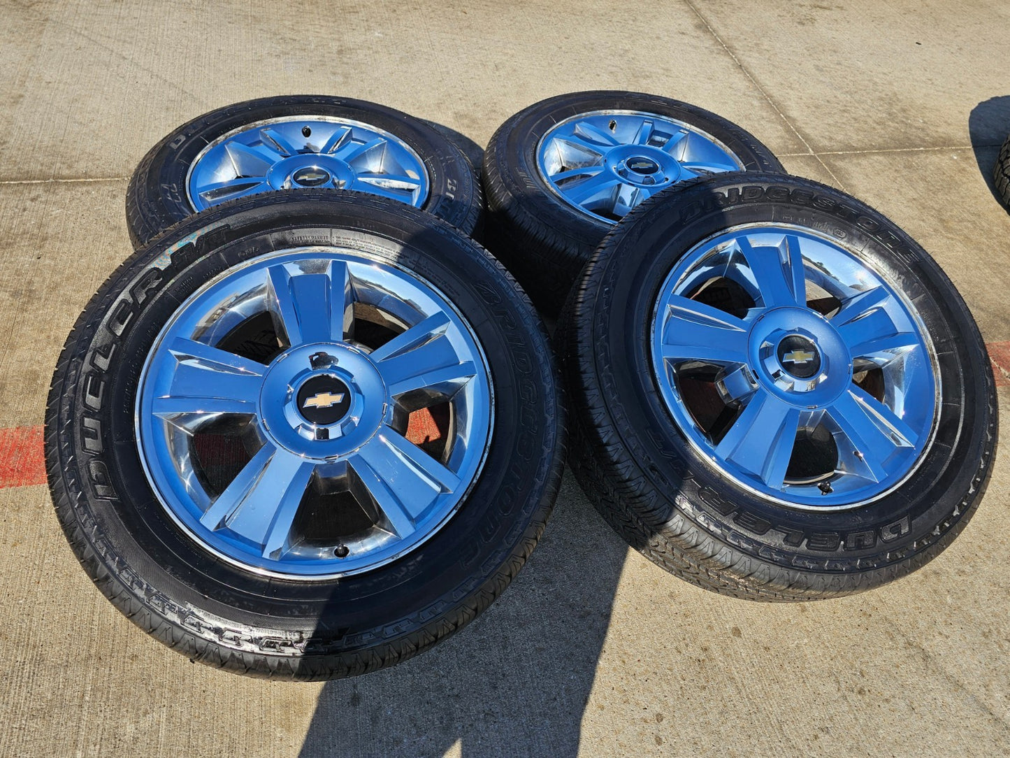 20" Chevy Silverado Tahoe Suburban chrome OEM 5416 wheels rims tires