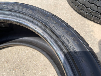 (1) 245/40/19 Michelin Pilot Sport A/S 3 All Season Plus + 98Y XL 245/40R19 tire