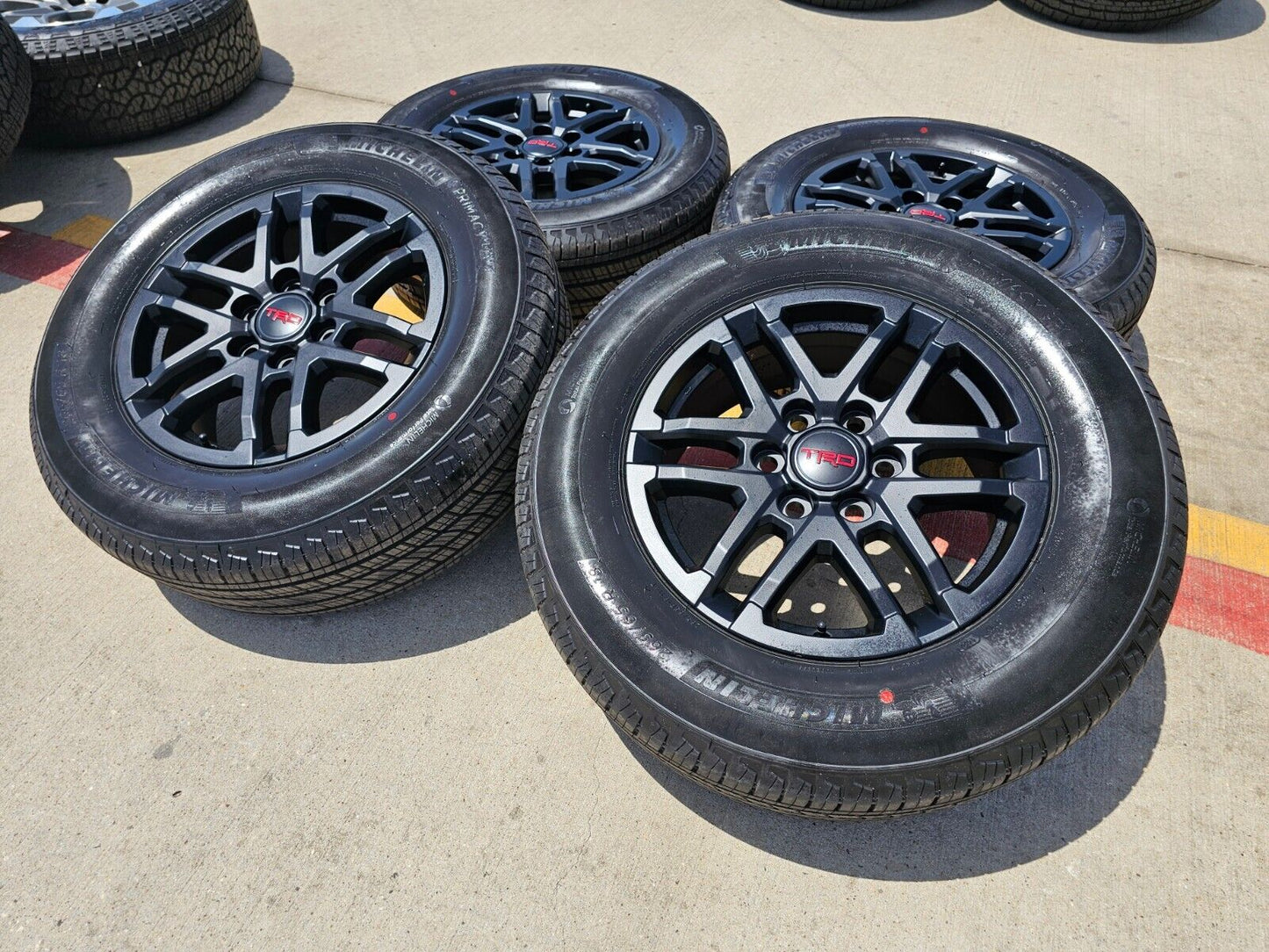 18" Toyota Tacoma 4Runner TRD OEM black wheels rims tires 2024 2025 NEW