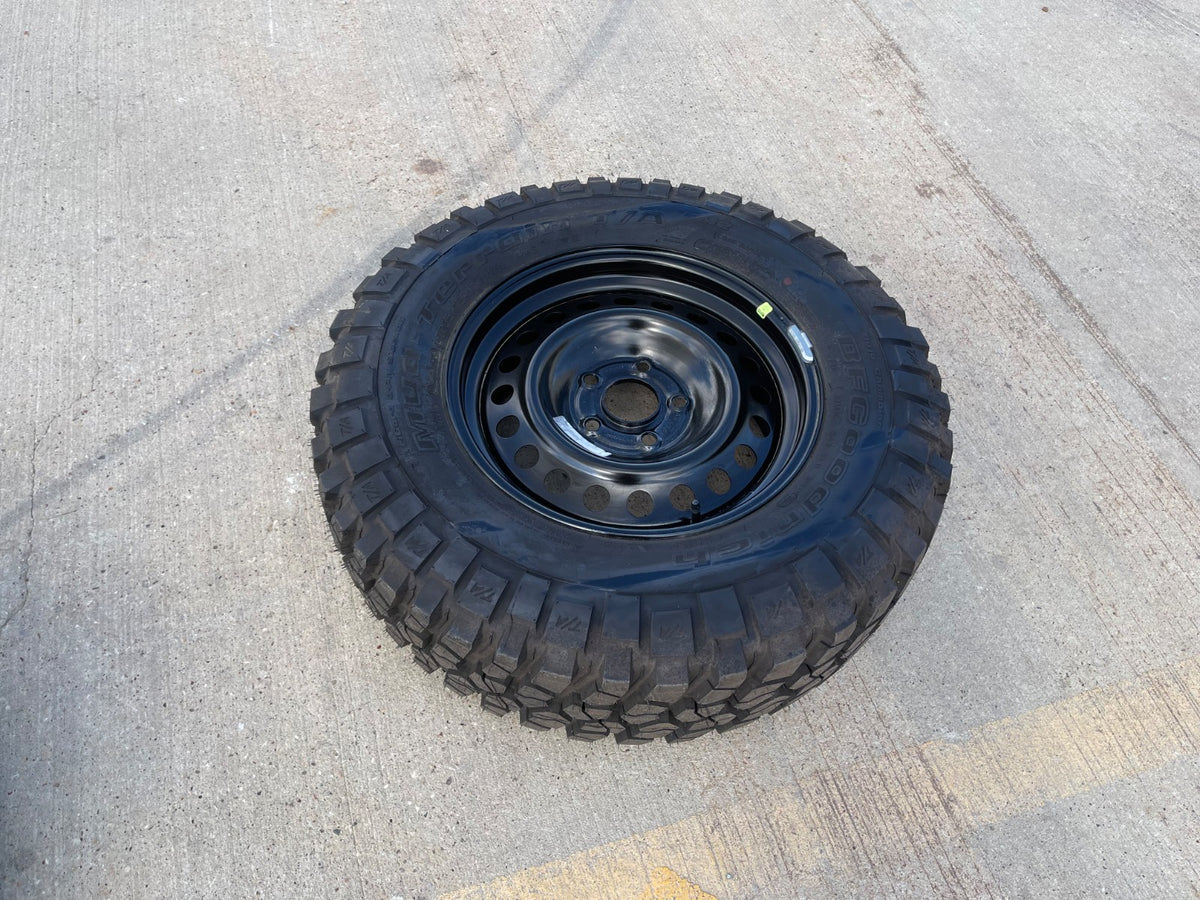 17" Jeep Wrangler Gladiator OEM wheel rim tire single spare BFG KM2 NEW