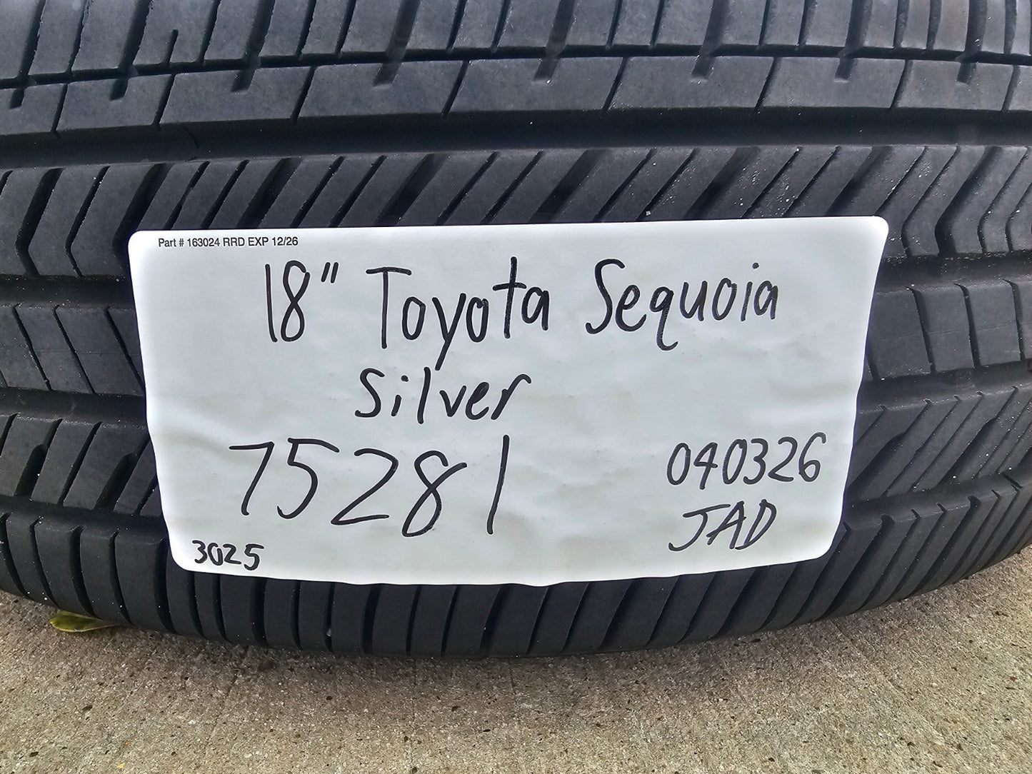 18" Toyota Tundra Sequoia OEM wheels rims 75281 LX600 2024 2025 2026 YOKOHAMA