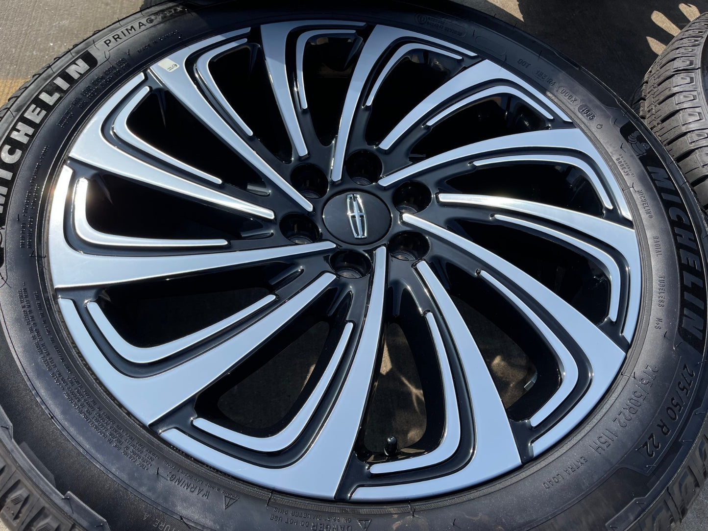 22" Lincoln Navigator OEM 10666 rims wheels BLACK LABEL 2025 2026 MICHELIN NEW