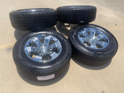 18" Dodge Ram 1500 OEM wheels rims 2672 tires SET CHROME