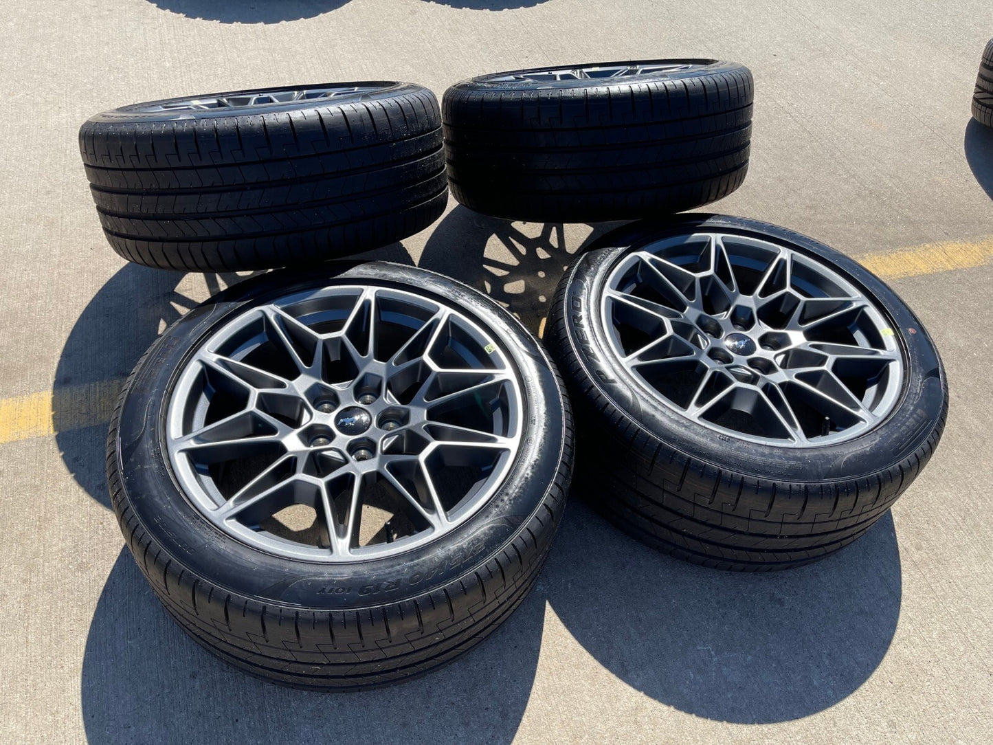 19" Ford Mustang GT Track Pack OEM 10600 10603 wheels rims 2025 2026 2027 NEW