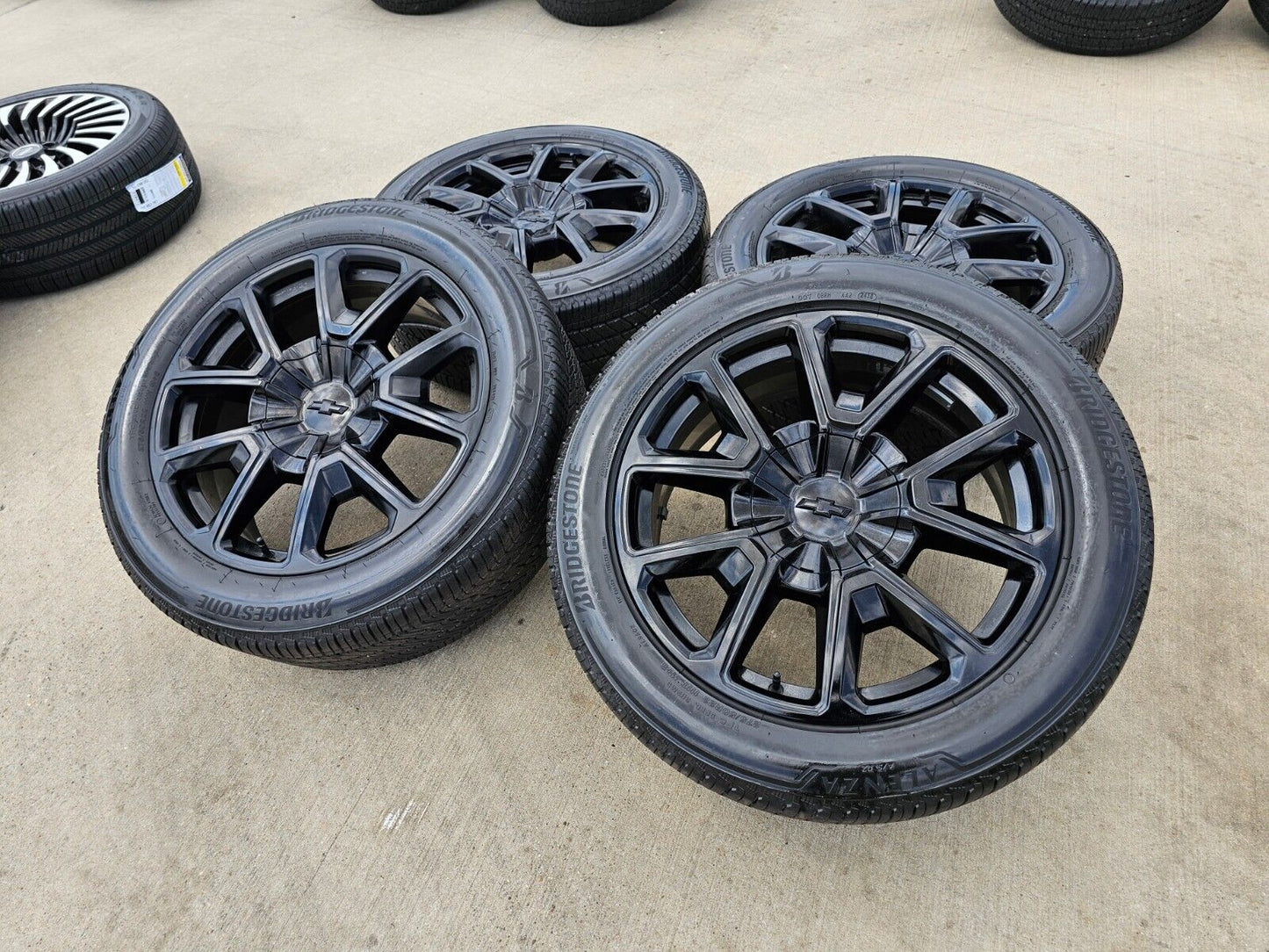 22" Chevy Tahoe Silverado RST OEM black 14035 wheels rims tires