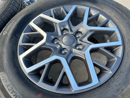 18" Jeep Grand Cherokee OEM wheels rims 9331 Wrangler Gladiator NEW MICHELIN