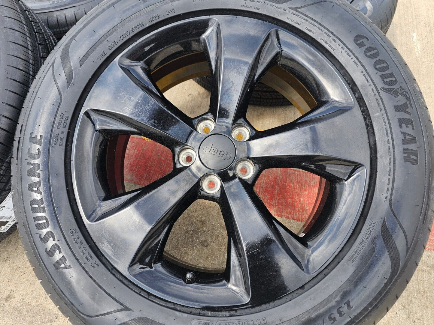 18" Jeep Cherokee Compass 9159 wheels rims OEM Renegade NEW GOODYEAR tires