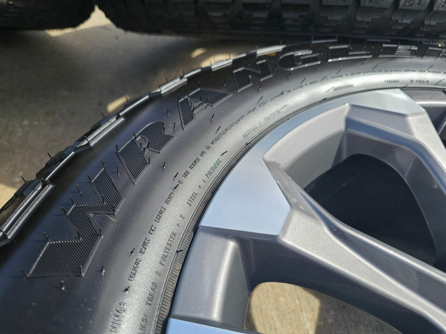 20" Chevy Tahoe Silverado OEM 14090 95417 wheels rims tires SET GOODYEAR A/T NEW