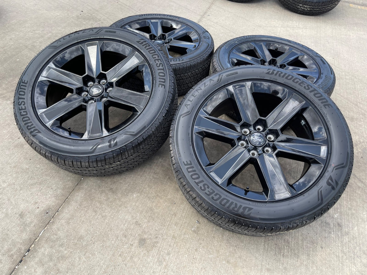 22" Ford F-150 LOBO LARIAT OEM black rims wheels SET Expedition 2026 2027 NEW