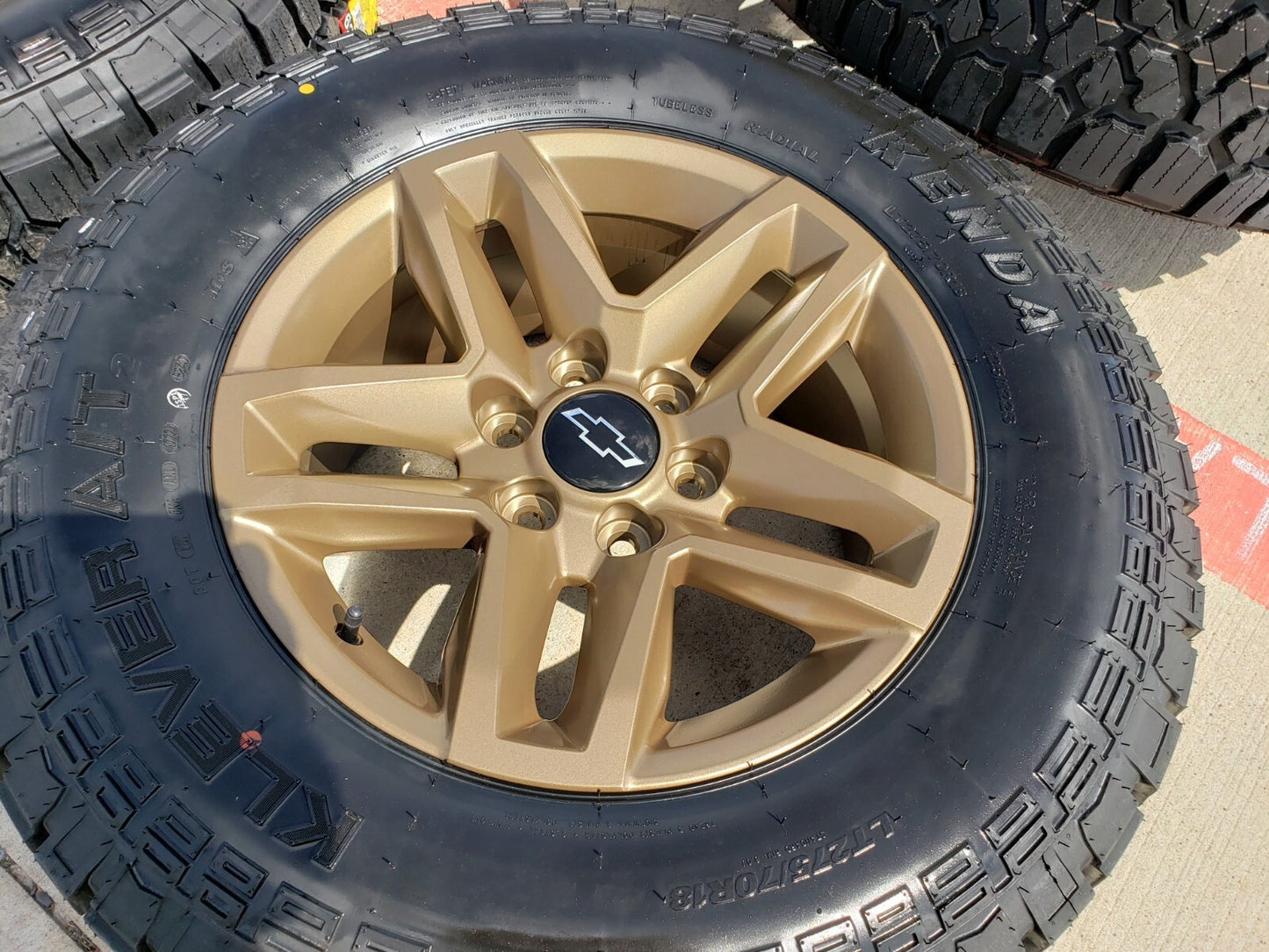 18" Chevy Silverado Tahoe ZR2 BRONZE OEM 5911 wheels rims tires NEW