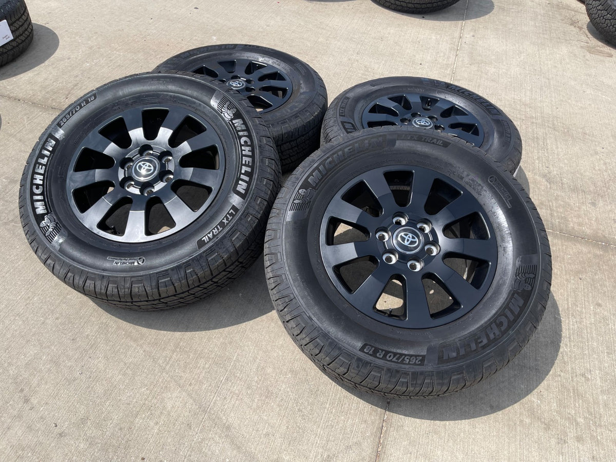 18" Toyota Land Cruiser OEM TRD wheels rims 95952 75304 Tundra Sequoia MICHELIN