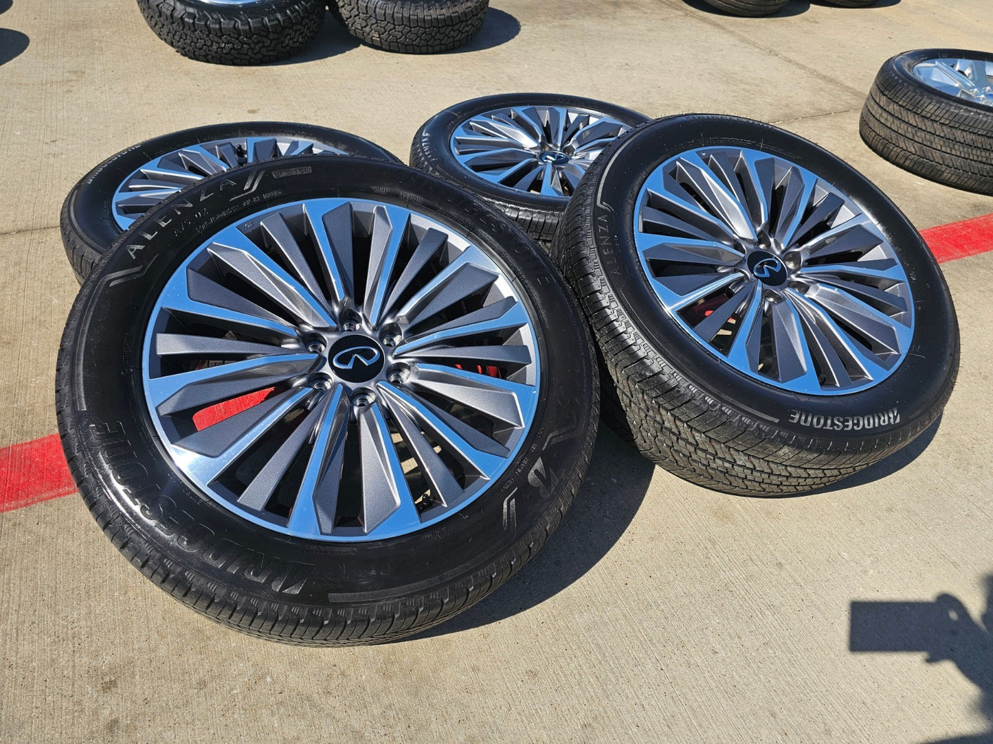 22" Infiniti QX80 QX56 Nissan Titan Armada OEM 94236 wheels rims BRIDGESTONE SET