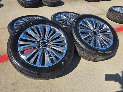 22" Infiniti QX80 QX56 Nissan Titan Armada OEM 94236 wheels rims BRIDGESTONE SET