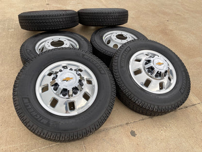 18" Chevy Silverado GMC Sierra 3500 Dually rims wheels OEM 14127 14129 SET NEW