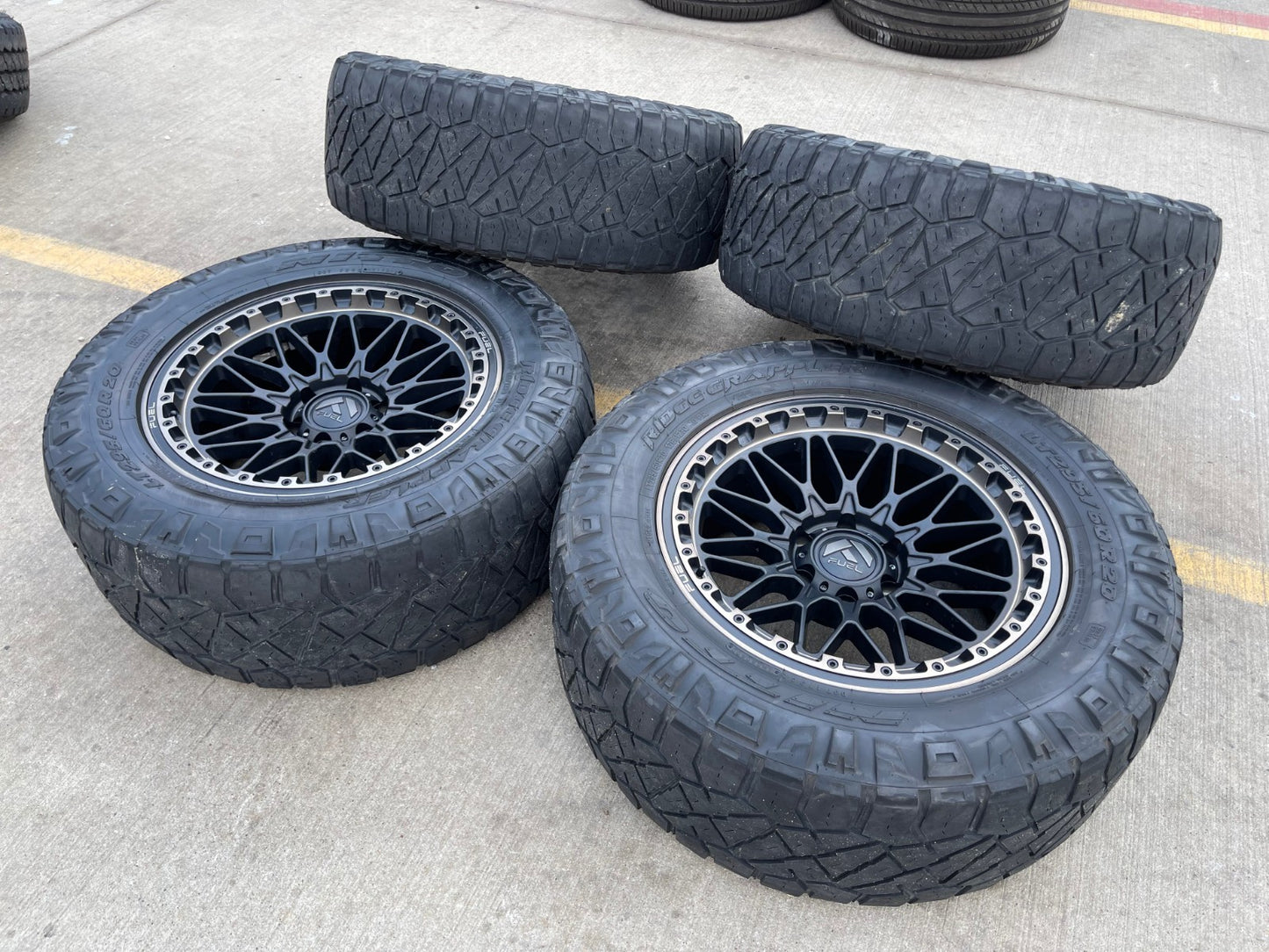 20x9 Fuel Trigger D759 Chevy Silverado RAM Tacoma wheels rims 6x139 6x5.5 tires