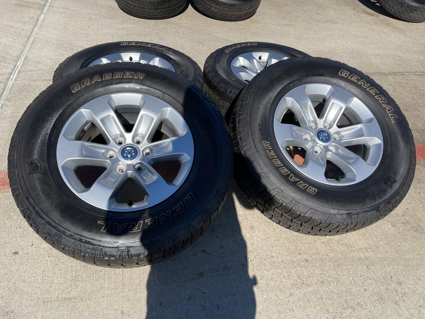 18" Dodge Ram 1500 OEM wheels rims 2672 tires GENERAL A/TP