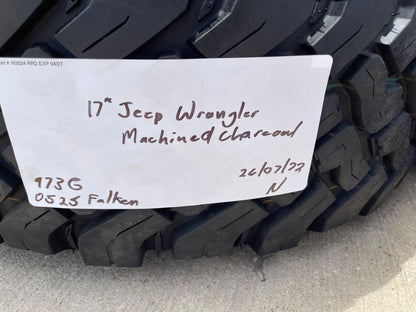 17" Jeep Wrangler Rubicon OEM 9336 wheels rims Gladiator SET FALKEN M/T 33"