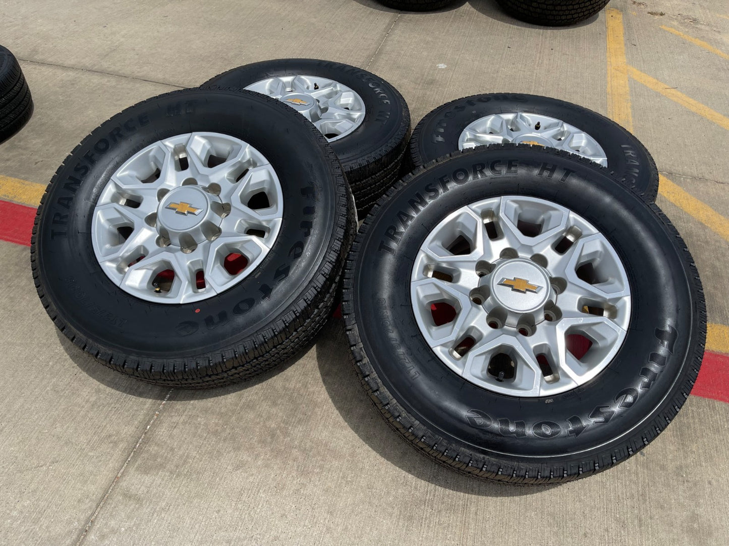 18" Chevy Silverado 2500 3500 OEM 5959 wheels rims tires SET FIRESTONE NEW