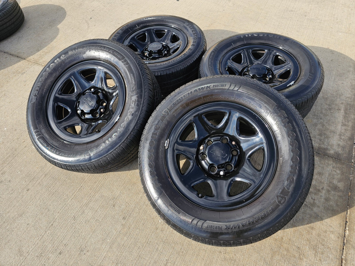 17" Chevy Tahoe PPV OEM Police Package 8111 wheels rims tires FIRESTONE