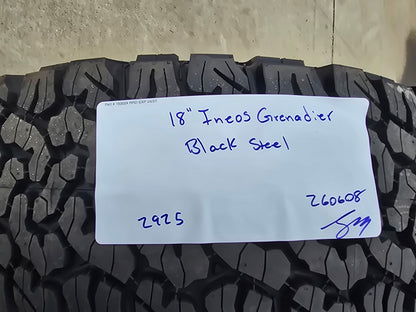 NEW 18" INEOS Grenadier OEM (1) steel wheel rim tire BFG KO2 A/T FITS 2022-2027
