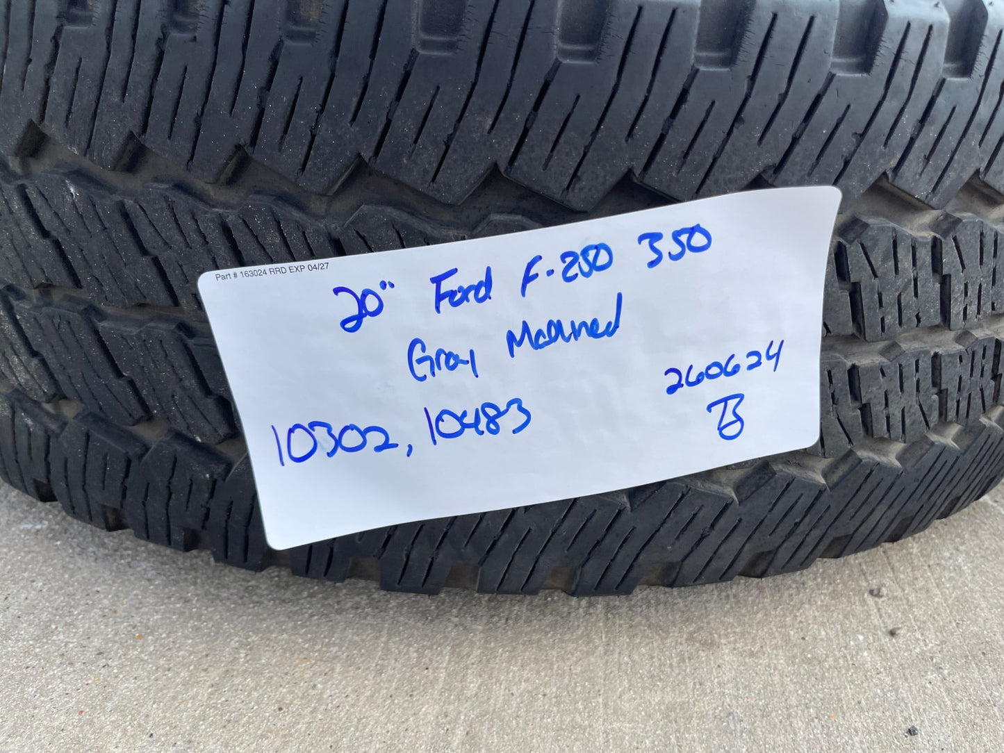 20" Ford F-250 F-350 OEM 10302 10483 LIMITED SET wheels rims 2023 2024 2025 2026