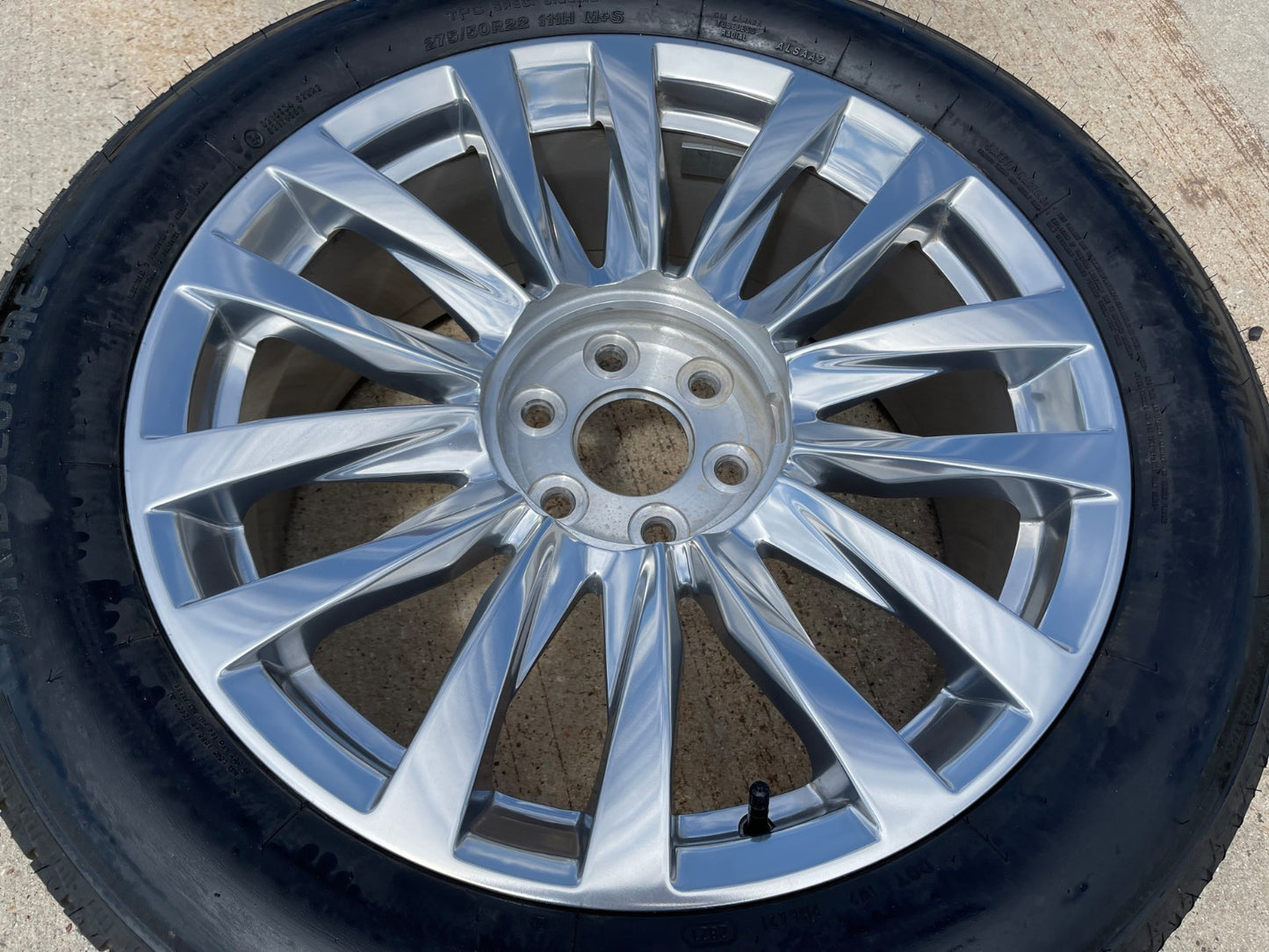 22" Cadillac Escalade OEM 4873 95026 polished wheel rim 2021 2022 2023 2024 2025